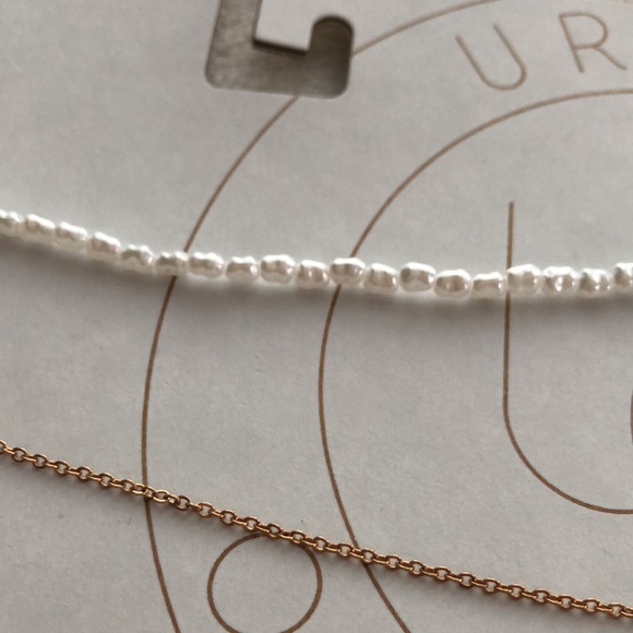 Urban outfitters faux fwp flower layering necklaces - Picture 3 of 8